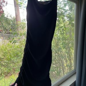 Black fitted dress
